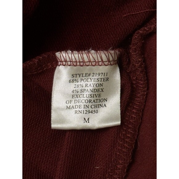 Rocking Around Women’s Snow Day Christmas Sweater Winter Knitted Red Maroon Sz M - Picture 9 of 10